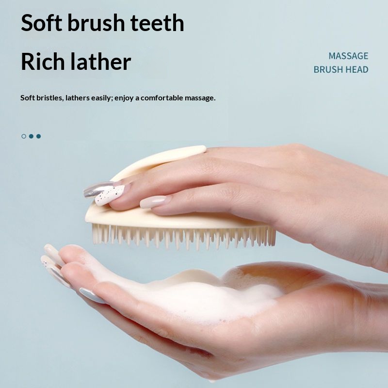 Soft Silicone Scalp Massager S - đánh giá và giá Dry Brush Body