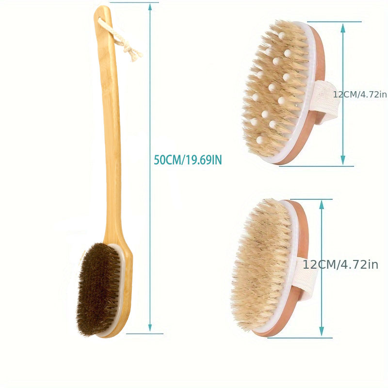 2/3Pcs Back Scrubber Brush for - đánh giá và giá Dry Brush Body