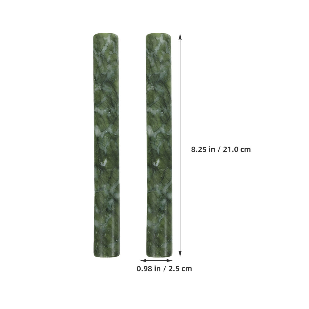 2Pcs Natural Stone Dough Rolle - đánh giá và giá Jade Roller Stone